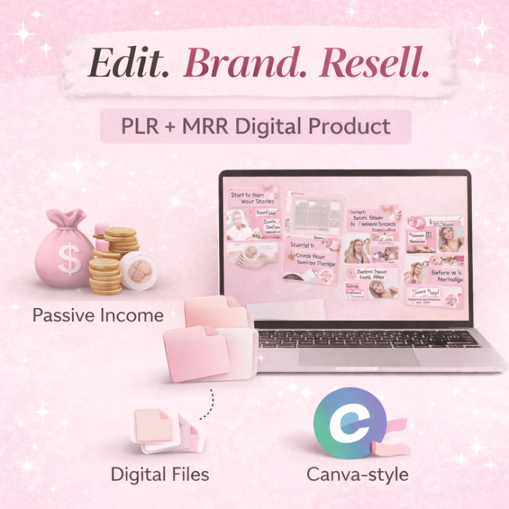 100 Aesthetic Pink Instagram Carousel Templates – Editable Canva PLR & MRR Bundle - Image 5