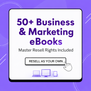 50+ Business & Marketing eBooks Mega Bundle – Master Resell Rights (MRR) | Editable & Rebrandable