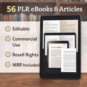 56 Spirituality PLR eBooks & Articles Bundle – Commercial Use, MRR & Resell Rights