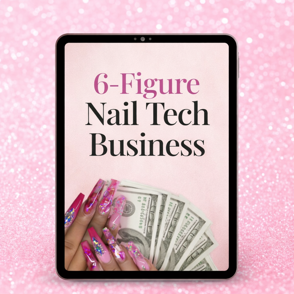 6-Figure Nail Tech Business PLR eBook | Editable Canva Nail Business Guide | Done-For-You Digital Product with Resell Rights