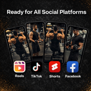 Male Fitness Reels Bundle (600+) – Faceless Gym Videos with MRR & PLR for Reels, Shorts & TikTok