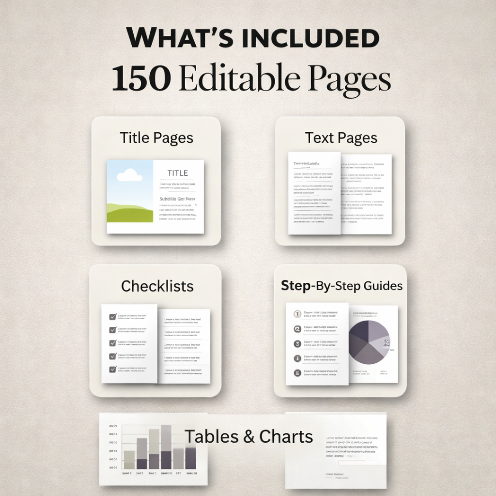 Canva eBook Template Bundle – 150 Editable Pages for Courses, Workbooks & Lead Magnets - Image 2