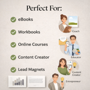 Canva eBook Template Bundle – 150 Editable Pages for Courses, Workbooks & Lead Magnets