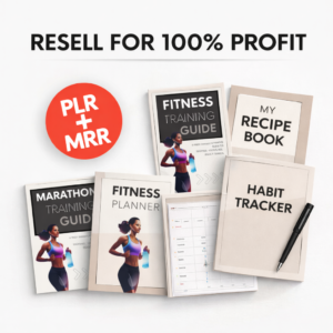 DFY Health & Fitness PLR Bundle – Editable Planners, Wellness Guides & Trackers with Resell Rights (PLR & MRR)