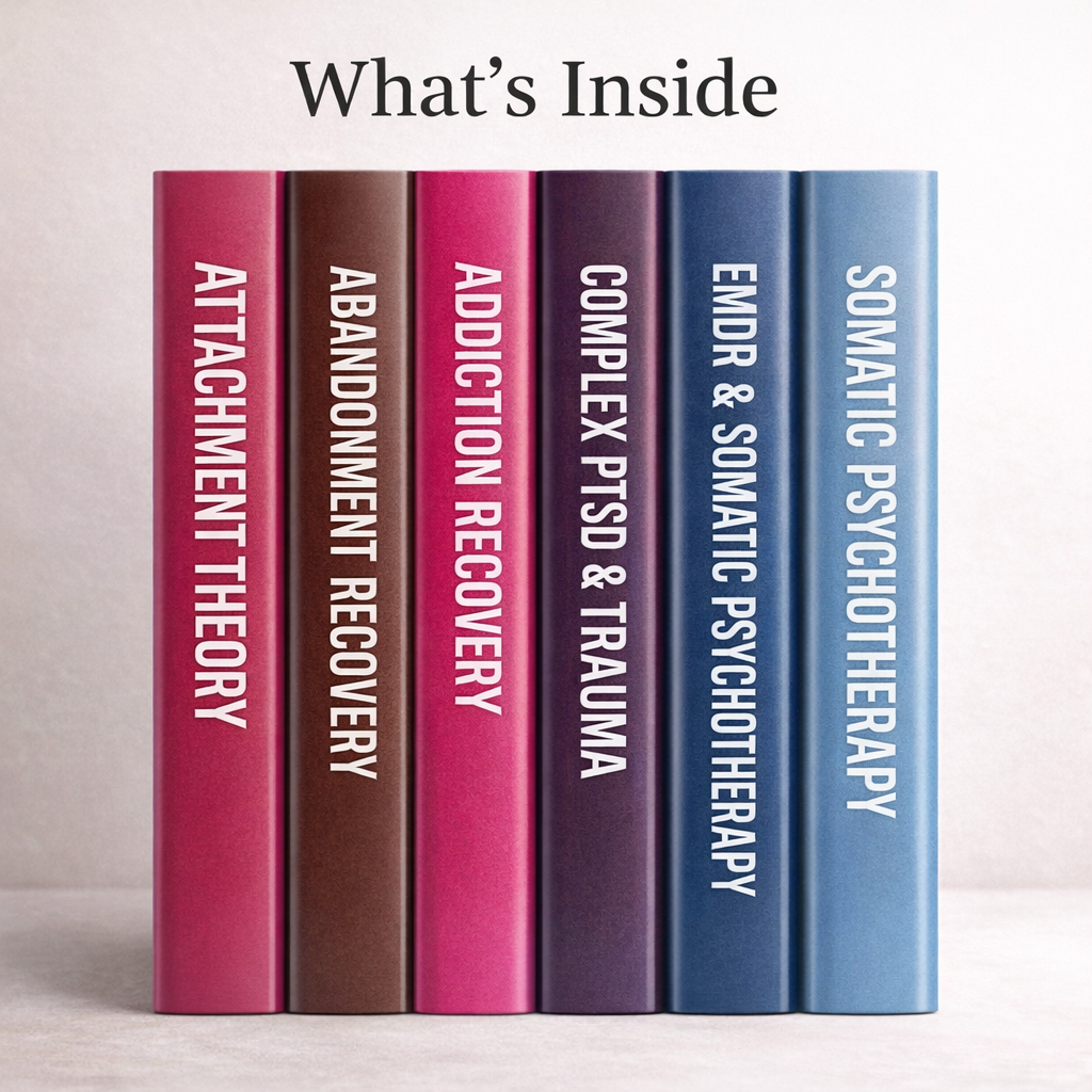 Mental Health Workbook – 6 Books in 1 (PLR + MRR) | Attachment Theory, Abandonment Anxiety, Trauma, CBT, EMDR & Addiction Recovery (PDF eBook) - Image 2