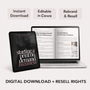 Print On Demand Business Guide (DFY POD eBook) – Master Resell Rights & Private Label Rights | Passive Income Blueprint