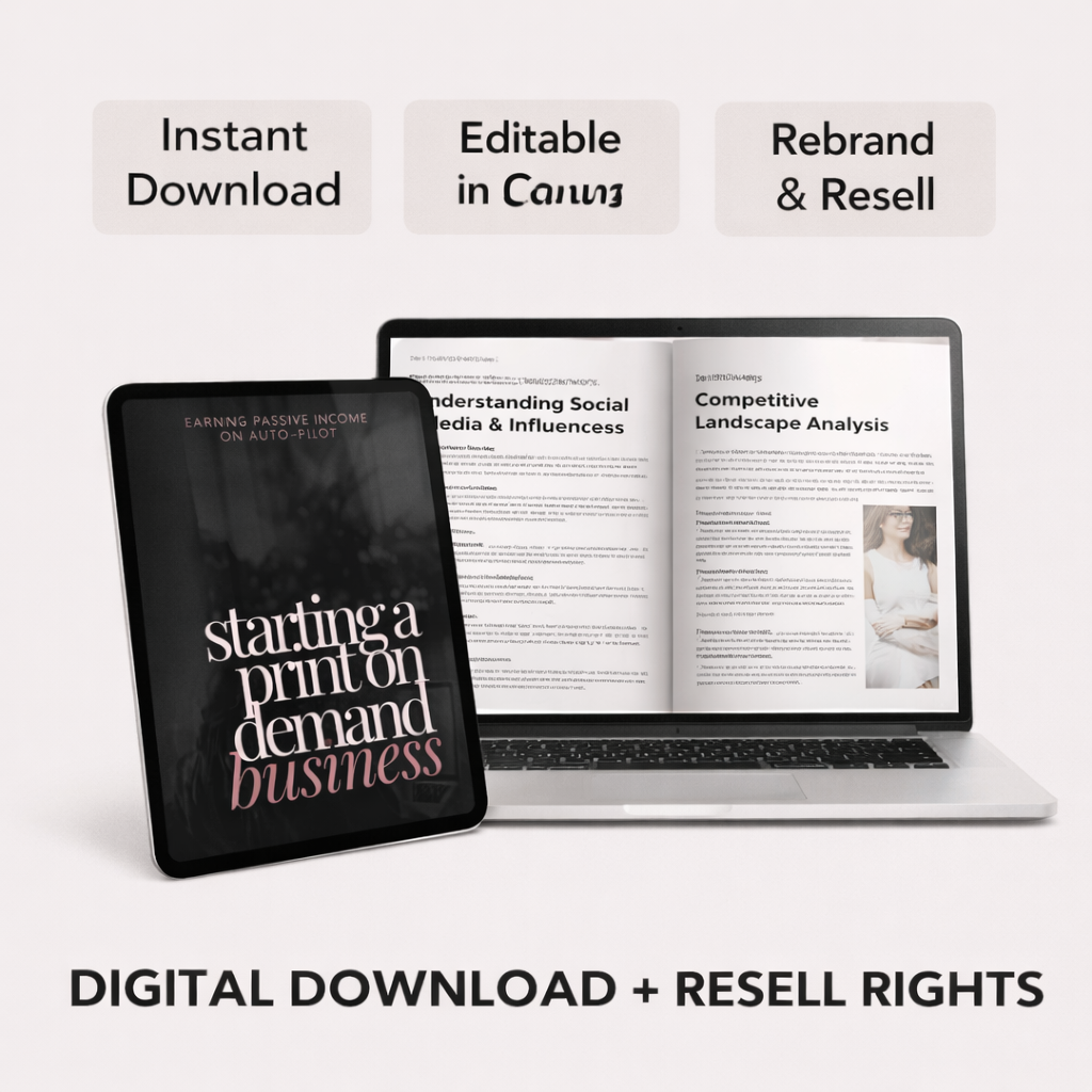 Print On Demand Business Guide (DFY POD eBook) – Master Resell Rights & Private Label Rights | Passive Income Blueprint - Image 4