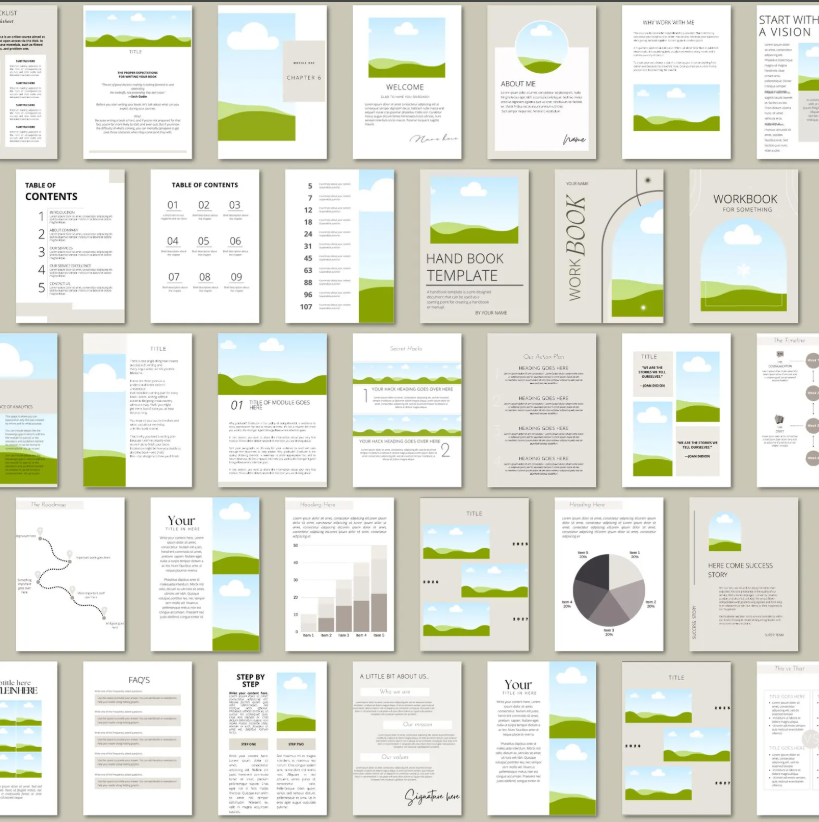 Canva eBook Template Bundle – 150 Editable Pages for Courses, Workbooks & Lead Magnets - Image 5